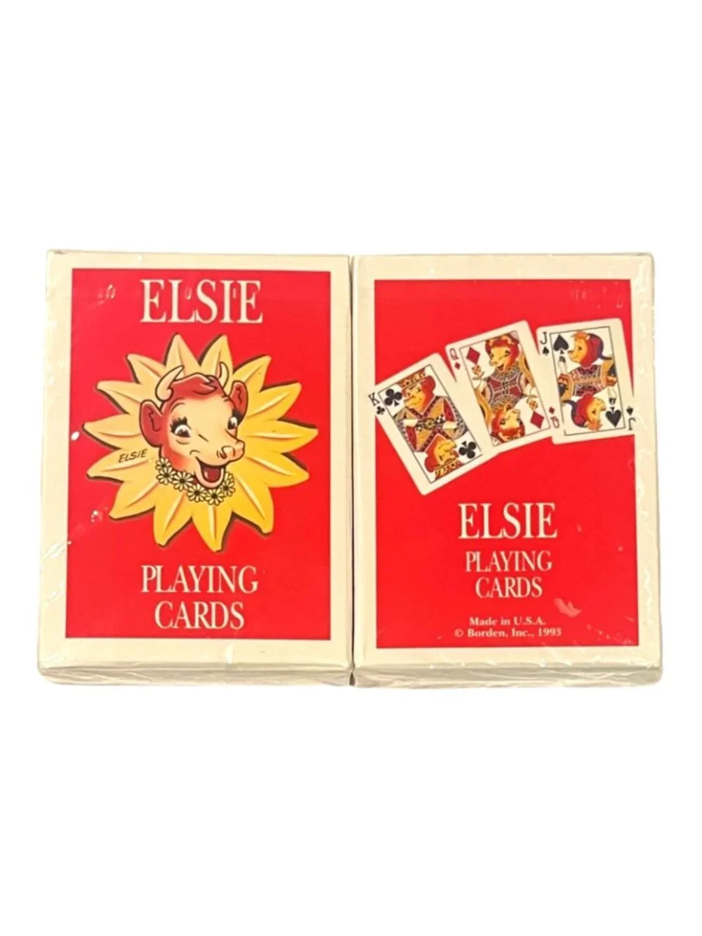 Elsie the Cow Playing Cards by Borden - NEW & Sealed - LOT of 2